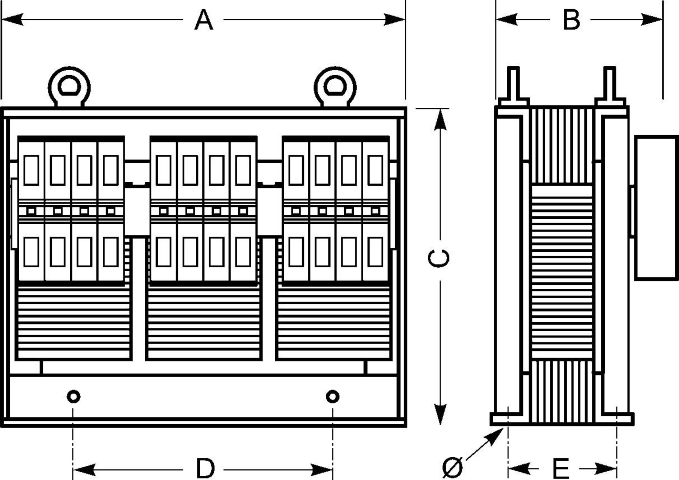 Transformateur de sécurité 1000 VA 230V-400V/24V : ElectroPro